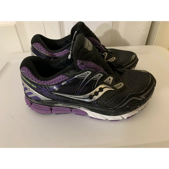 Saucony ISO Series Women's Sz 7.5 Running Black Purple Multicolor Shoes S10280-2 - Picture 4 of 9